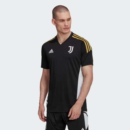 adidas Men`s JUVENTUS CONDIVO 22 TRAINING JERSEY Black HA2662
