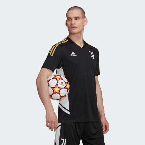 adidas Men`s JUVENTUS CONDIVO 22 TRAINING JERSEY Black HA2662
