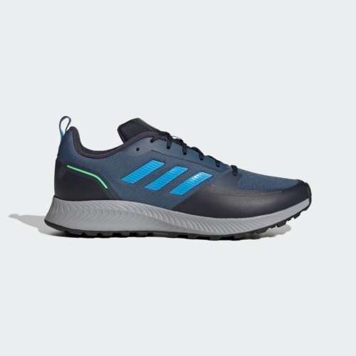 adidas Men`s RUNFALCON 2.0 TR Wonder Steel/ Pulse Blue/ Beam Green GW4052 Size UK 7 (SA 7)