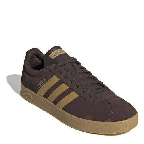 adidas Men`s VL COURT 2.0 Brown/ Gum GY2256 Size UK 9 (SA 9)