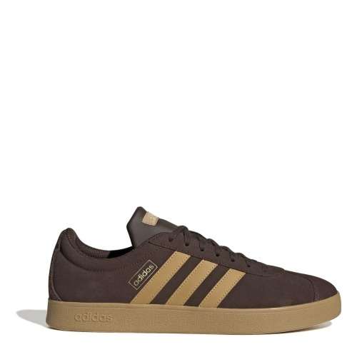 adidas Men`s VL COURT 2.0 Brown/ Gum GY2256 Size UK 9 (SA 9)