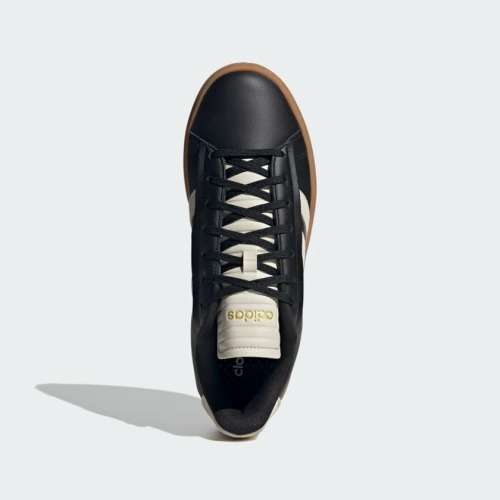adidas Men`s GRAND COURT ALPHA CLOUDFOAM LIFESTYLE Core Black / Aluminium GY7053 Size UK 7 (SA 7)