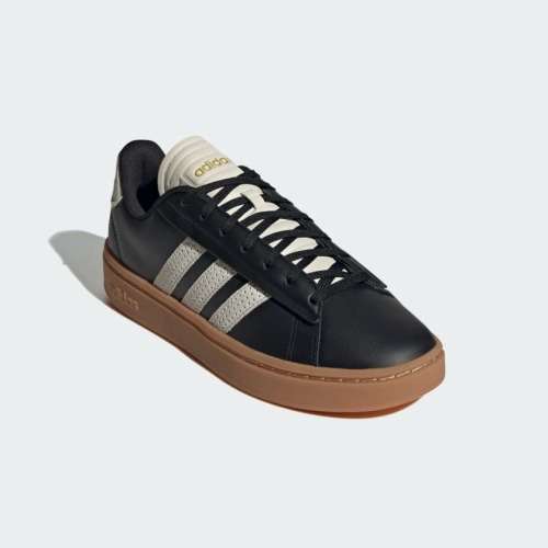 adidas Men`s GRAND COURT ALPHA CLOUDFOAM LIFESTYLE Core Black / Aluminium GY7053 Size UK 7 (SA 7)