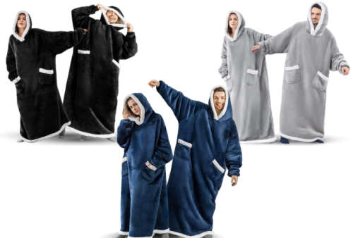 Oversized Super Long  Huggle Hoodie