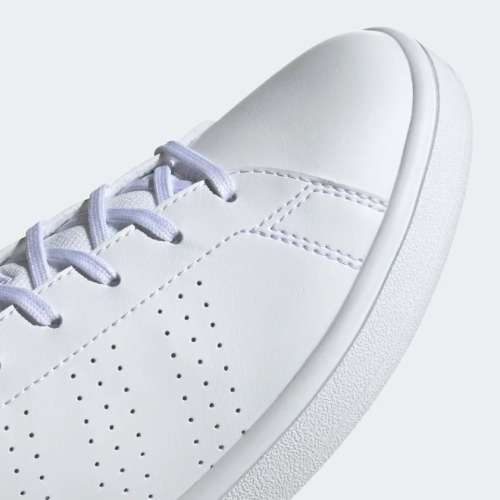 adidas Women`s ADVANTAGE BASE  Cloud White / Glow Pink EE7510 Size UK 6 (SA 6)