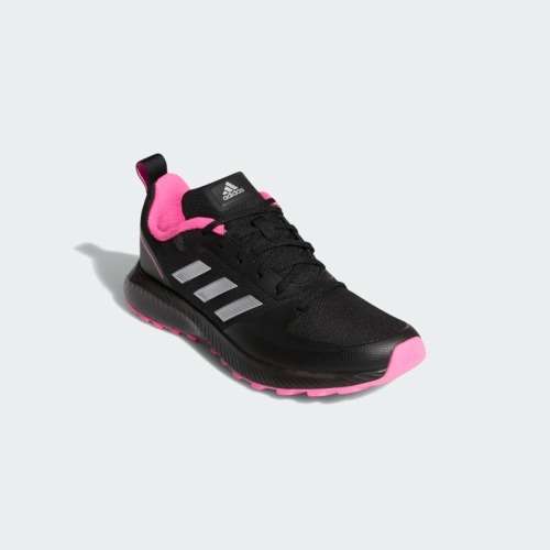 adidas Women`s RUNFALCON 2.0 TR Core Black/ Silver Metallic/ Pink FZ3585 Size UK 7 (SA 7)