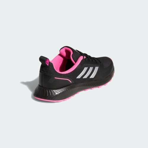 adidas Women`s RUNFALCON 2.0 TR Core Black/ Silver Metallic/ Pink FZ3585 Size UK 7 (SA 7)