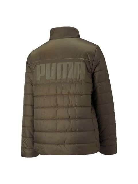 Puma Women`s ESS+ Padded Jacket Water Repellent Deep Olive 849398-62 Size Medium