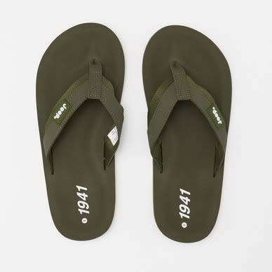 Jeep Men`s METRO THONG Olive Green FMS21416O Size UK 7 (SA 7)