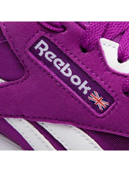 Reebok Women`s Classic Nylon Aubergine Purple White CN7451 Size UK 5 (SA 5)