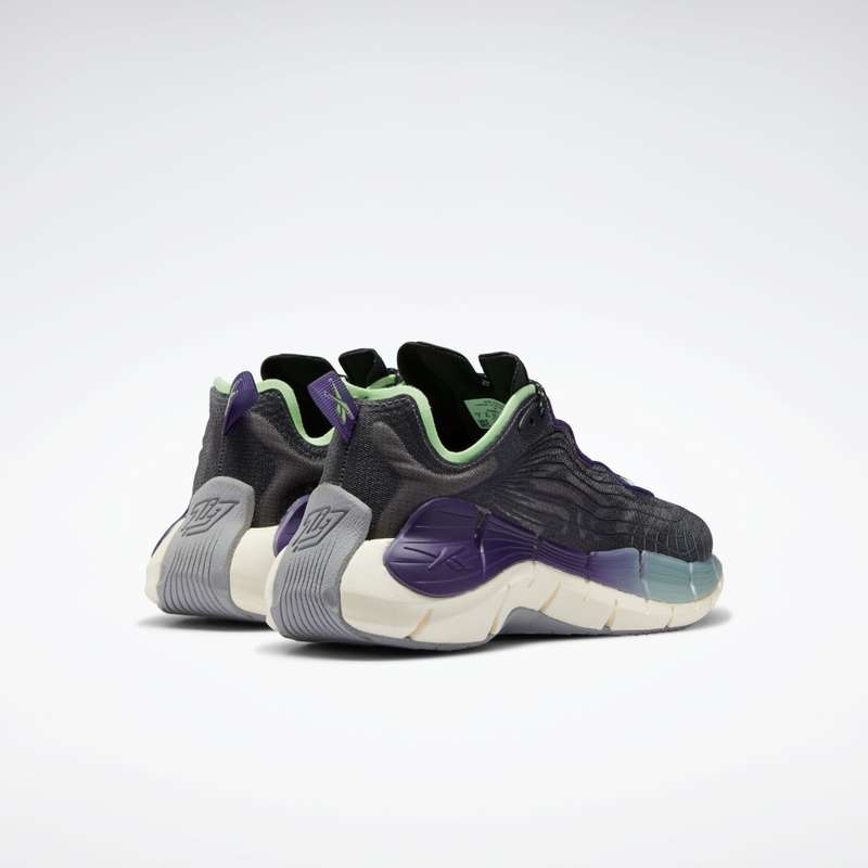 Reebok Women`s Zig Kinetica II Carbon Black/ Neon Mint FX9405 Size UK 7 (SA 7)