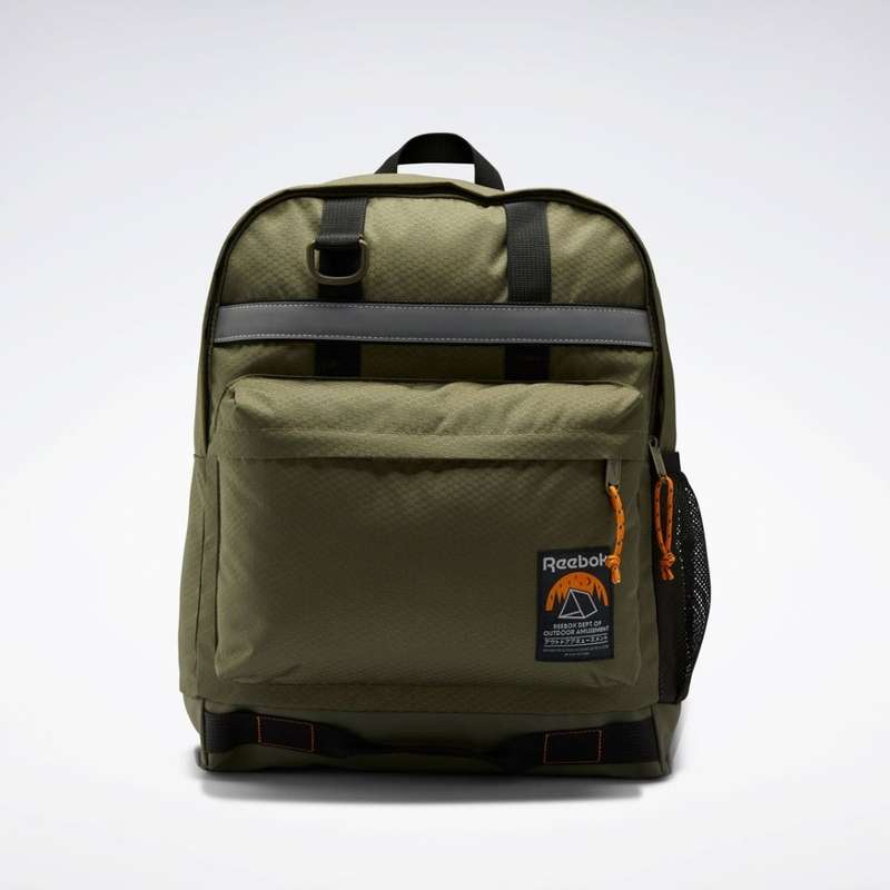 Reebok UNISEX Classics Camping Archive Backpack Army Green Backpack H47475