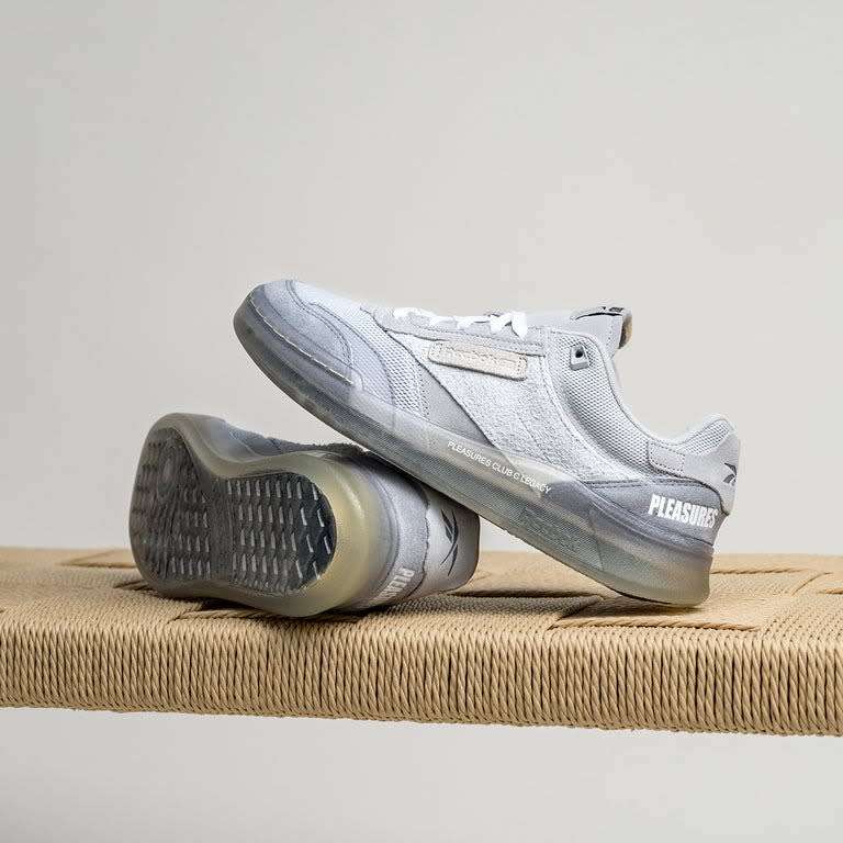 Reebok UNISEX Club C Legacy x Pleasures Pure Gray GW2639 Size UK 7 (SA 7)