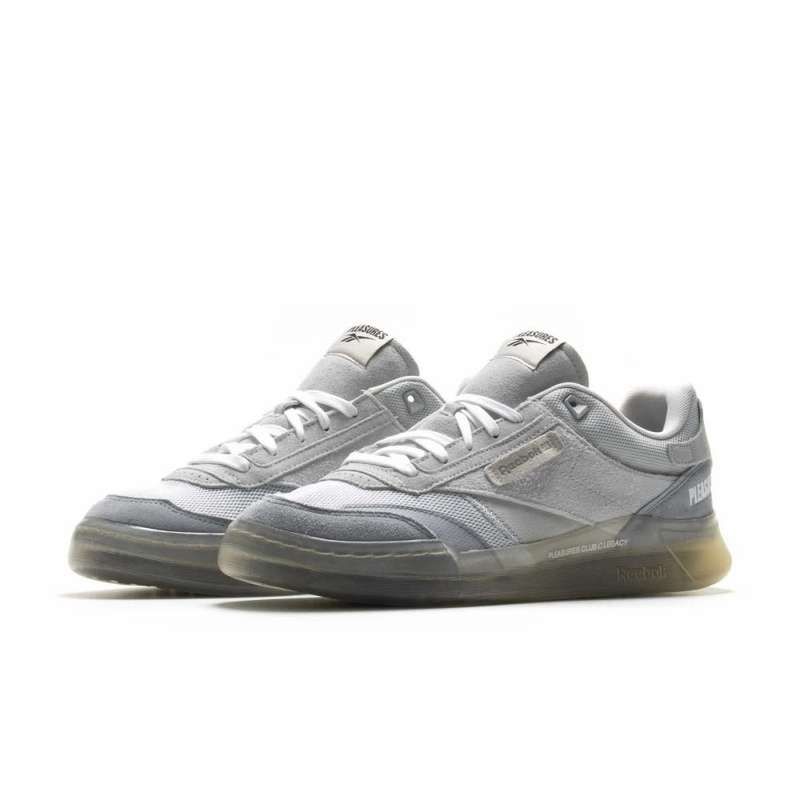 Reebok UNISEX Club C Legacy x Pleasures Pure Gray GW2639 Size UK 7 (SA 7)