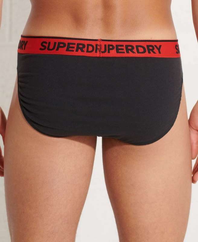 Superdry Men`s Classic Brief Triple Pack Organic Cotton M3100034A Size Small