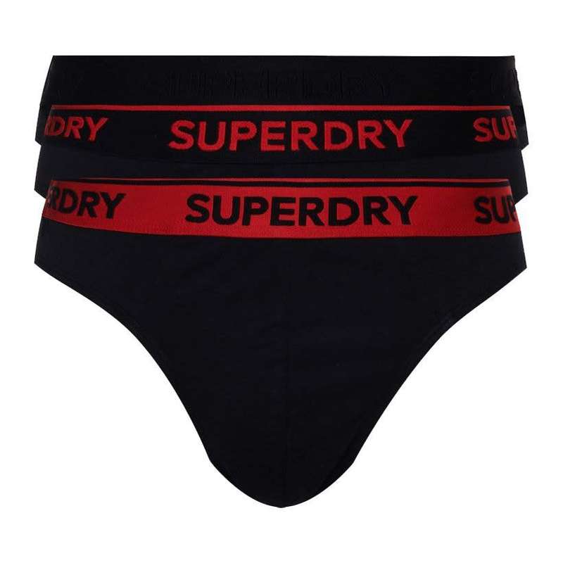Superdry Men`s Classic Brief Triple Pack Organic Cotton M3100034A Size Small