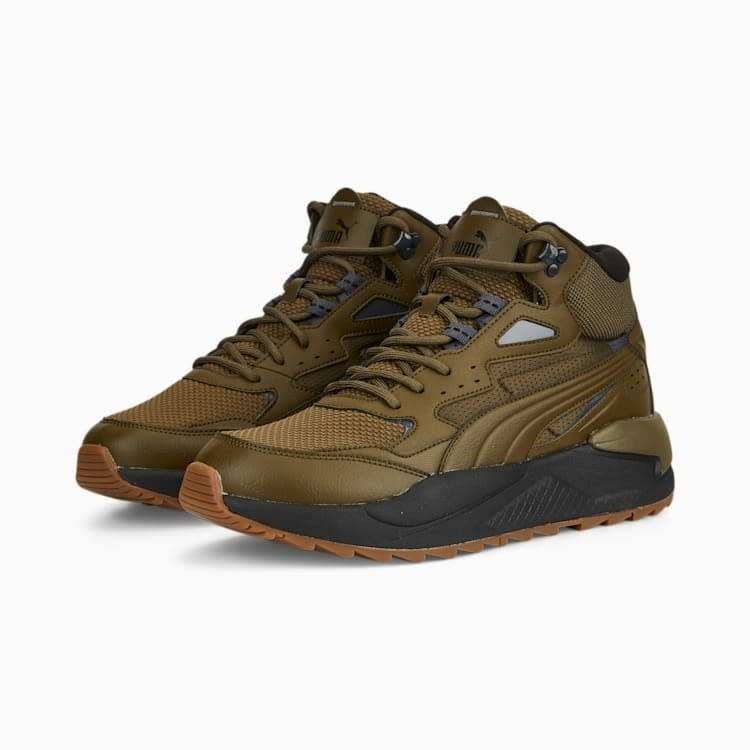 Puma Men`s  X-Ray Speed Mid WTR Deep Olive/ Black 385869 03 Size UK 7/8