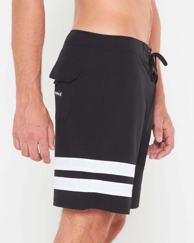 Hurley Men`s Block Party 2.0 Icon Board Shorts 18` Black MBS0010450 Size 30`