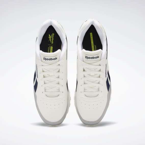Reebok Men`s Rewind Run Chalk/ Vector Navy/ Pure Grey 3 GV8544 Size UK 8 (SA 8)