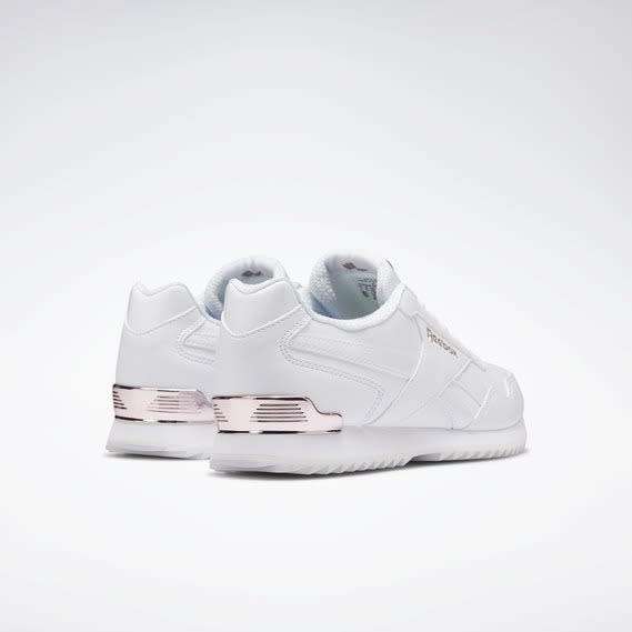 Reebok Women`s Royal Glide Ripple Clip White/Rose Gold/Pearlized DV6703 Size UK 7 (SA 7)