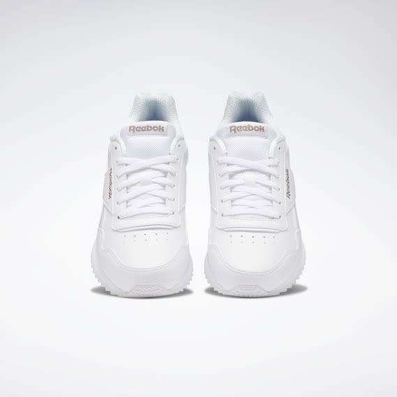 Reebok Women`s Royal Glide Ripple Clip White/Rose Gold/Pearlized DV6703 Size UK 7 (SA 7)