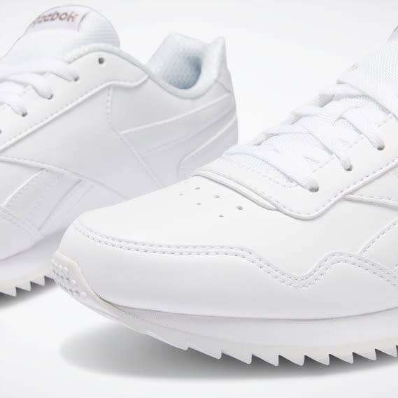 Reebok Women`s Royal Glide Ripple Clip White/Rose Gold/Pearlized DV6703 Size UK 7 (SA 7)