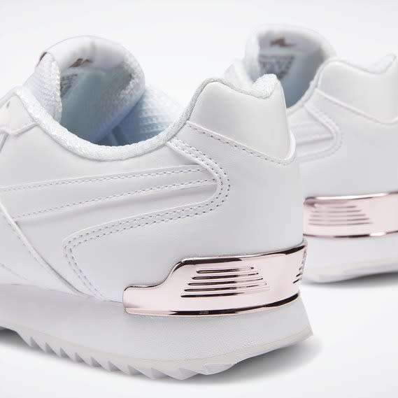 Reebok Women`s Royal Glide Ripple Clip White/Rose Gold/Pearlized DV6703 Size UK 7 (SA 7)