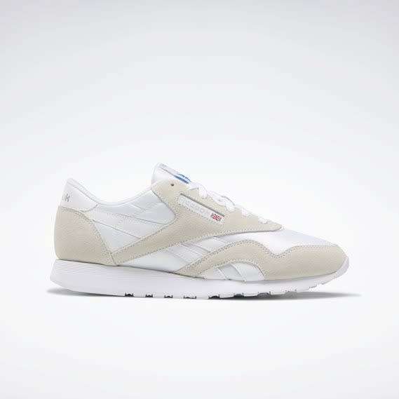 Reebok Men`s Classic Nylon White/ Light Grey FV1593 Size UK 8 (SA 8)