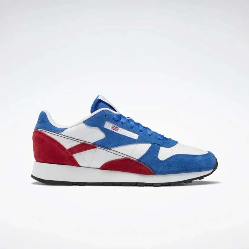 Reebok UNISEX Classic Leather Vector Blue/ Vector Red GY1522 Size UK 7 (SA 7)