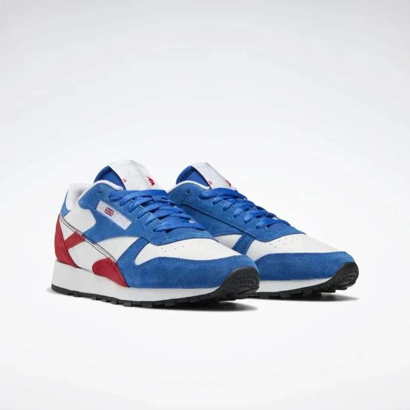 Reebok UNISEX Classic Leather Vector Blue/ Vector Red GY1522 Size UK 7 (SA 7)