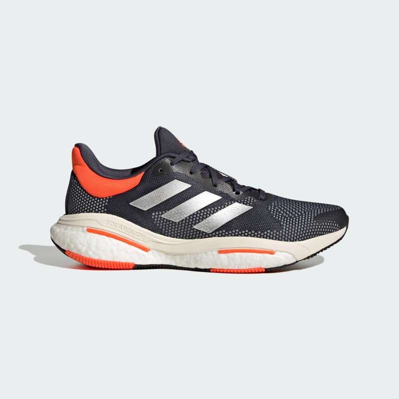 adidas Men`s SOLARGLIDE 5 Shadow Navy / Silver Metallic GX6706 Size UK 8.5 (SA 8.5)