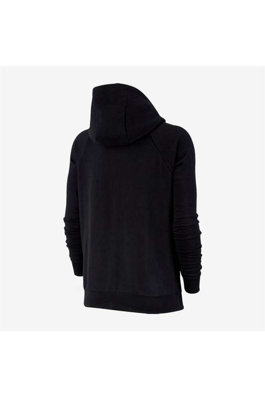 Nike Women`s Sportswear Essential Hoodie Full Zip Fleece Black DR6169 010 Size Medium