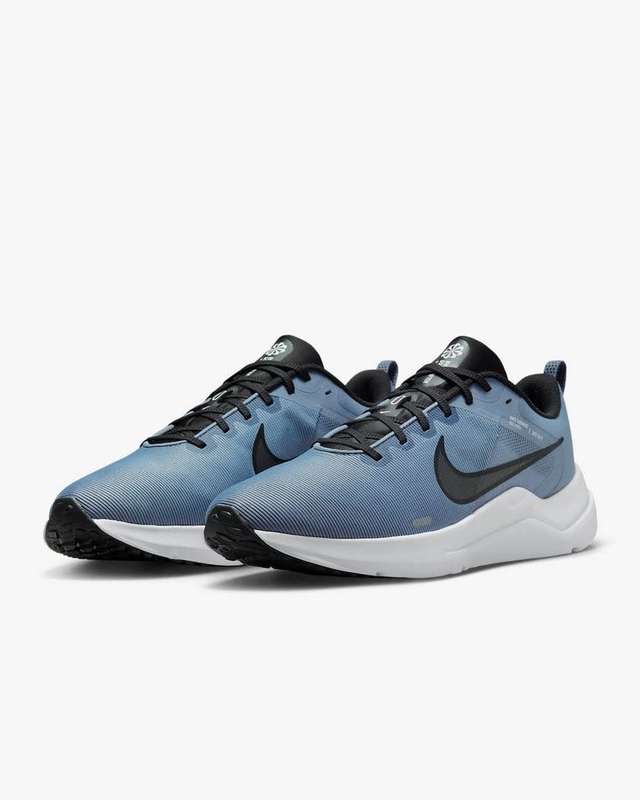 Nike Men`s Downshifter 12 Ashen Slate/ Black Cobalt DD9293 401 Size UK 9/10 (SA 9/10)