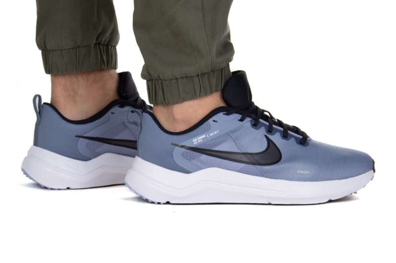 Nike Men`s Downshifter 12 Ashen Slate/ Black Cobalt DD9293 401 Size UK 9/10 (SA 9/10)