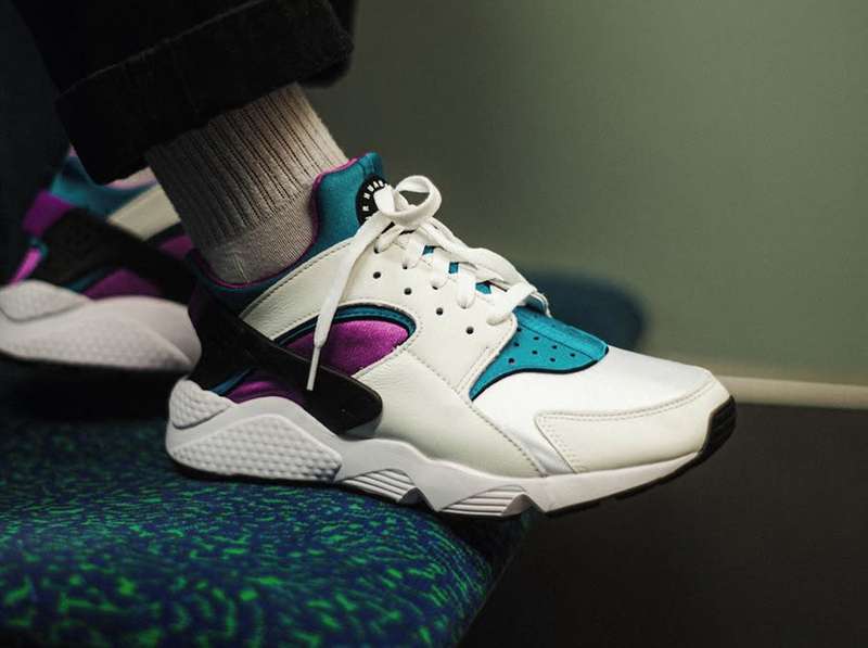 Nike Men`s Air Huarache Aquatone Purple Blue DD1068 103 Size UK 8 (SA 8)
