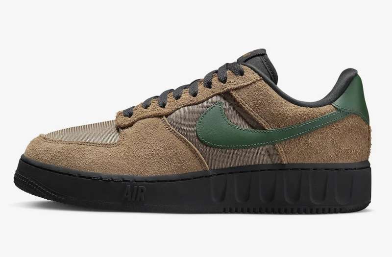 Nike Men`s PRELOVED Air Force 1 Unity Beef & Broccoli Brown LTD ED. FJ1533 200 Size UK 8 (SA 8)