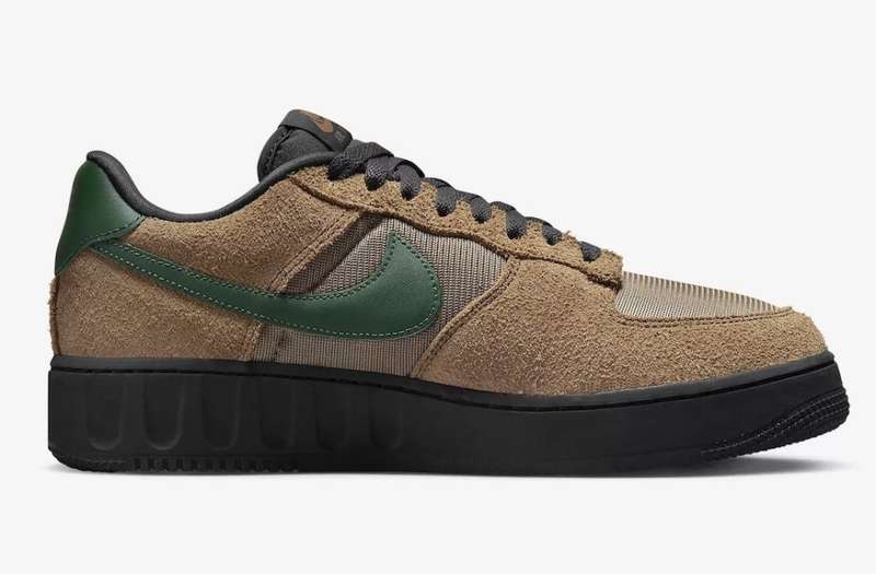 Nike Men`s PRELOVED Air Force 1 Unity Beef & Broccoli Brown LTD ED. FJ1533 200 Size UK 8 (SA 8)