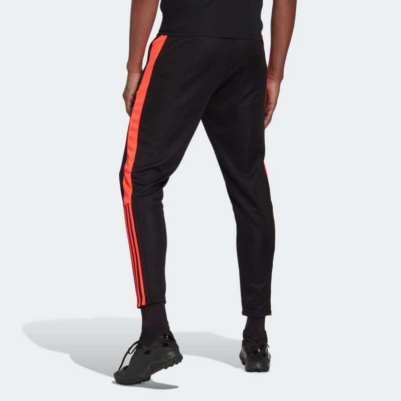 adidas Men`s TIRO ESSENTIAL PANTS Black/ Solar Red HM7923 Size Medium
