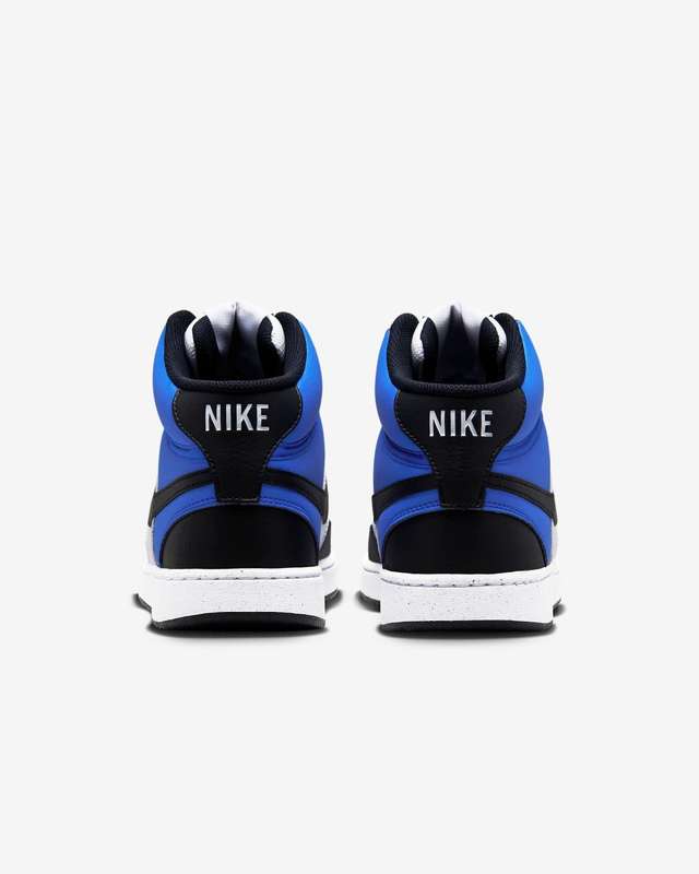 Nike Men`s Court Vision Mid Next Nature Game Royal/White/Black FQ8740 480 Size UK 8/9/10 (SA 8/9/10)