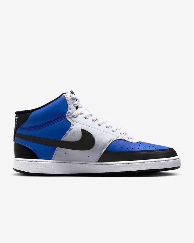 Nike Men`s Court Vision Mid Next Nature Game Royal/White/Black FQ8740 480 Size UK 8/9/10 (SA 8/9/10)