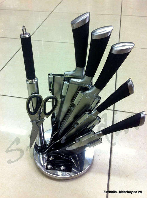 New Arrivals Superior High Quality 7pc Kitchen Knife Set in Acrylic Block