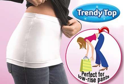 New Trendy Top Tees As Seen On TV Pack of 2 (1 White & 1 Black)