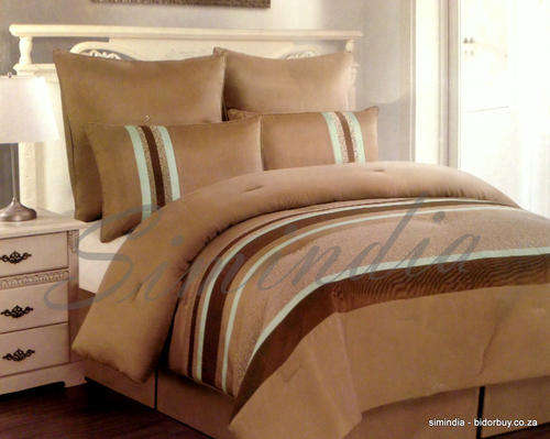 New Arrival - KING SIZE MOOI MOOI Superior Luxurious 6 Piece Comforter set - Fine Quality (Brown)