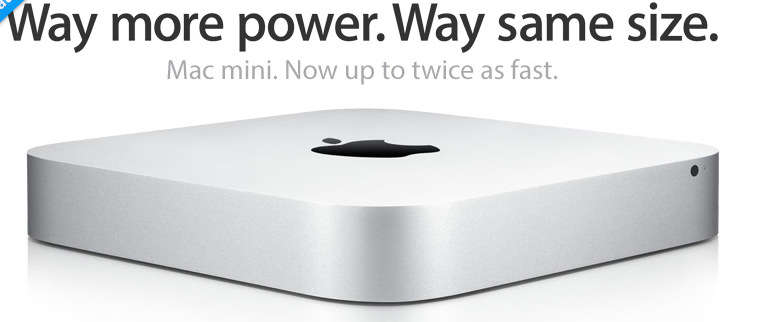 Apple Mac Mini 2.0Ghz Intel Core i7, 8GB RAM, 1TB Memory (Apple DVI Adapter & HDMI Adapter included