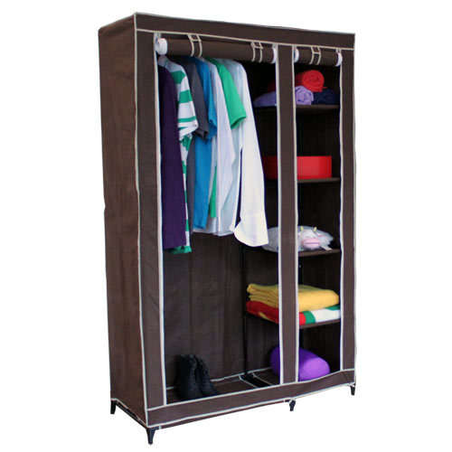 DOUBLE CANVAS WARDROBE CUPBOARD