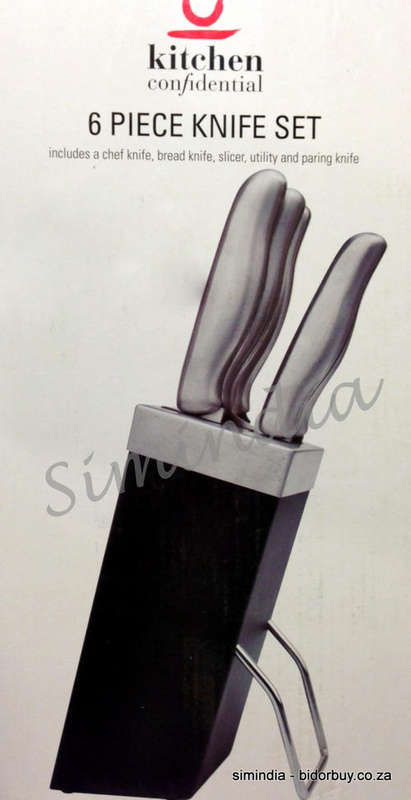 Kitchen Confidential - 6 PC STAINLESS STEEL KNIFE SET