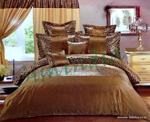 QUEEN Size Superior 10 PC Comforter set - Choose from Brown, Gold & Grey