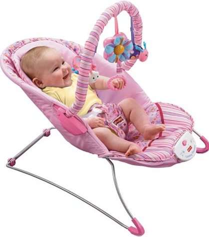 Fisher-Price Soothe N Play Bouncer PINK COLOUR - First Friends
