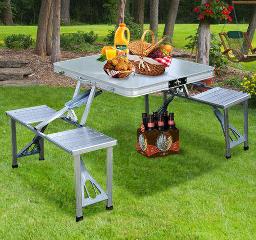 Aluminum picnic table folding table