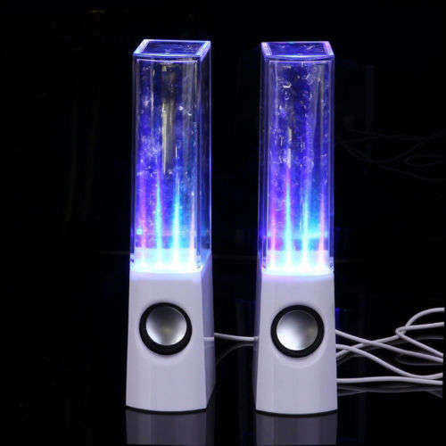 NEW LED Dancing Water Show Music Fountain Light Mini Speaker (Assorted Colours)